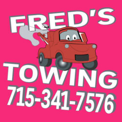 Fred's Towing - Heavy Blend Hooded Sweatshirt Design