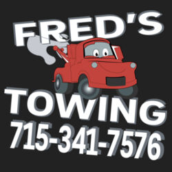 Fred's Towing - Unisex Lightweight Hooded Sweatshirt Design